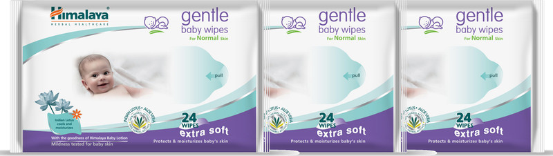 Himalaya Gentle Baby Wipes(3 Pieces)
