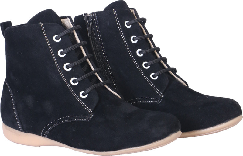 Candey Shoes Boat Shoes For Women(Black)