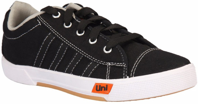 Unistar 5002-Black Canvas Shoes For Men(Black) Unistar 5002-Black Canvas Shoes For Men(Black)