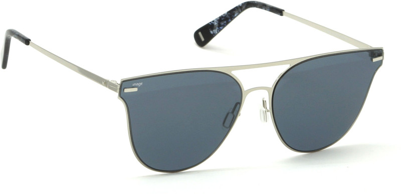 IMAGE Round Sunglasses(Black)