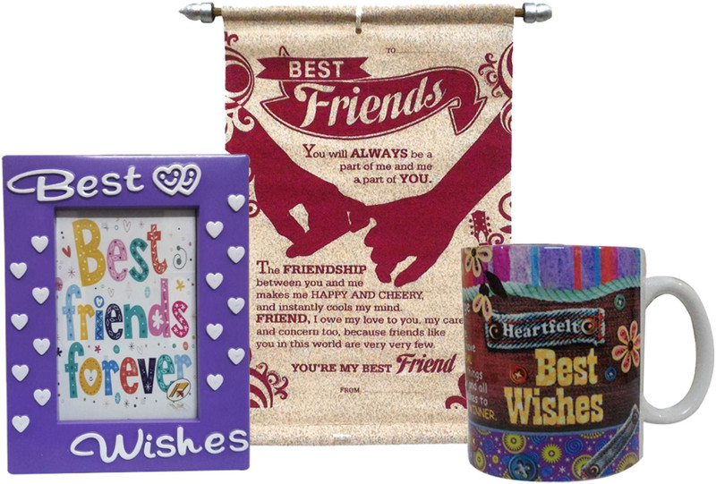 Saugat Traders™ Gift Combo For Friends - Friends Scroll Card, Photo Frame & Best Wishes Coffee Mug(Gift For Friend) Saugat Traders™ Gift Combo For Friends - Friends Scroll Card, Photo Frame & Best Wishes Coffee Mug(Gift For Friend)