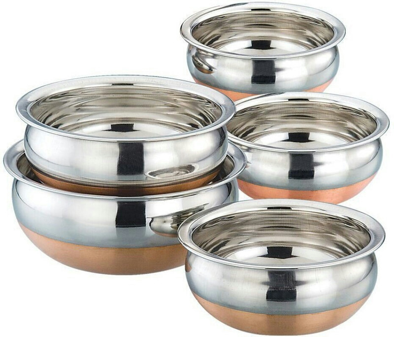 nageshwar Cookware Set(Stainless Steel, 5 - Piece)
