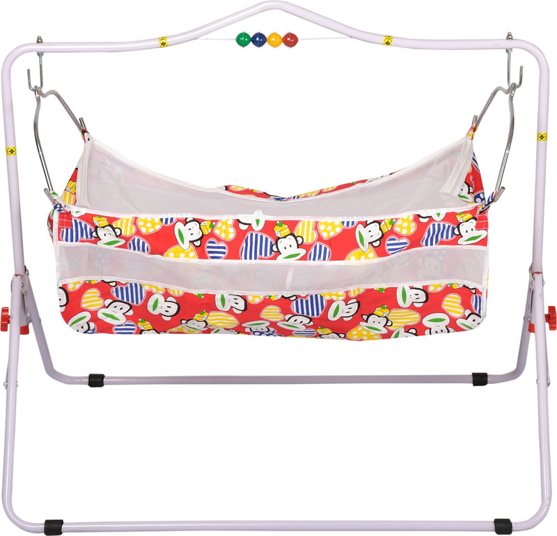 Jubilant Lifestyle Modern Indian Style Ghodiyu / Cradle(Red)
