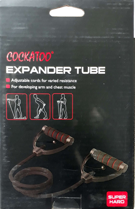 COCKATOO EXPANDER TUBE SUPER HARD Resistance Tube(Black) COCKATOO EXPANDER TUBE SUPER HARD Resistance Tube(Black)