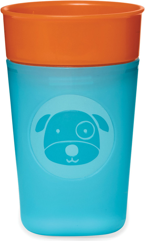Skip Hop Zoo Turn-and-Learn Training Cup, Darby Dog - Plastic(Multicolor)