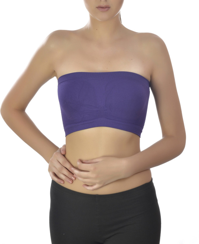 freesia Women Tube Non Padded Bra(Blue)