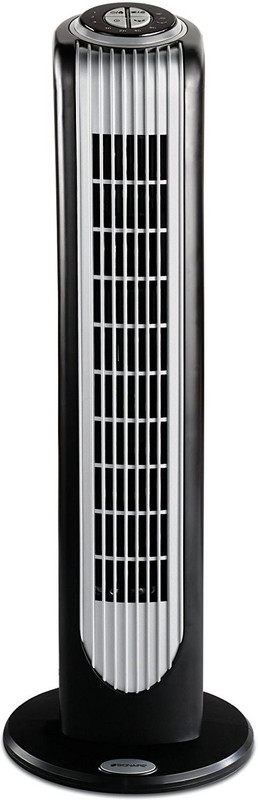 Oster Bionaire BT16RBS-IN 40-Watt Remote Control Tower Fan 0 mm 3 Blade Tower Fan(Black, Pack of 1)