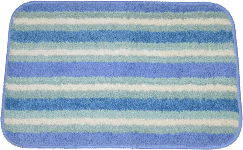 global home store Microfiber Bathroom Mat(Light Blue, Free)