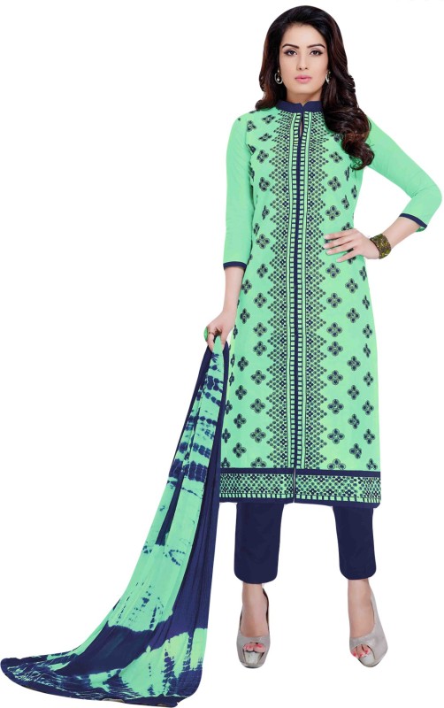Salwar Studio Cotton Embroidered Salwar Suit Dupatta Material(Un-stitched)