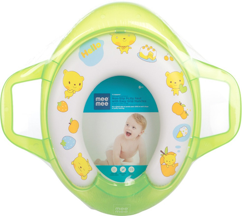 MeeMee Soft Cushioned with Support Handles Potty Seat(Green)