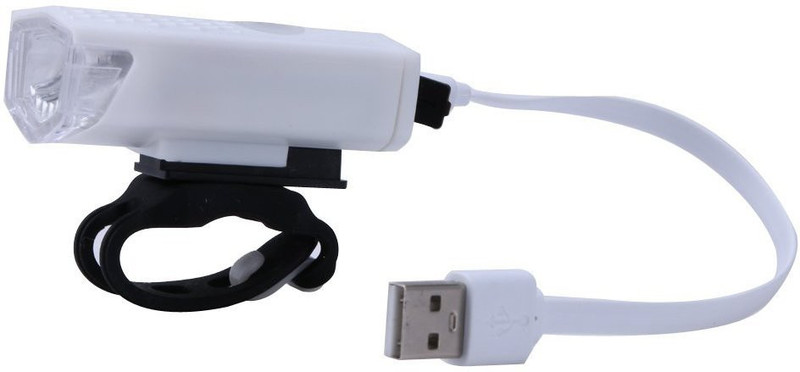 ShivExim LED Bicycle USB Rechargeable Bike Front Light 300 Lumens Saddle(White)