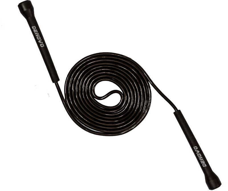 DeNovo Speed Jump (Blk) Speed Skipping Rope(Black, Length: 274 cm)