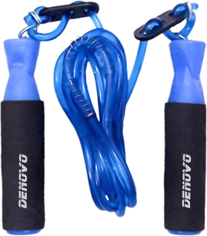 DeNovo Club Ball Bearing Skipping Rope(Blue, Length: 274 cm)
