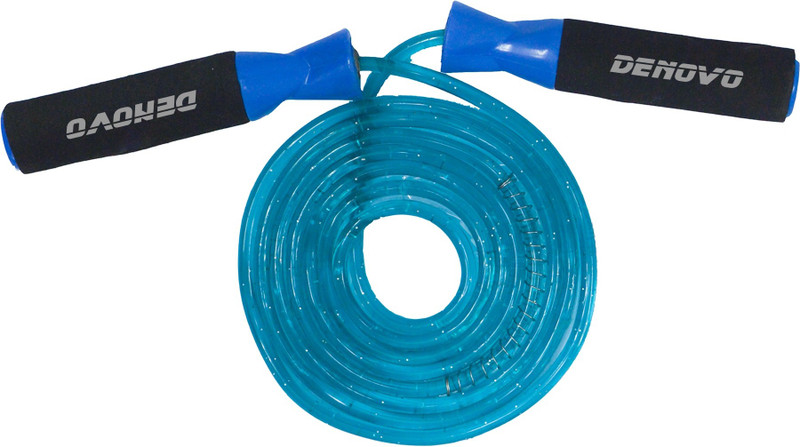 DeNovo Supreme Ball Bearing Skipping Rope(Blue, Length: 274 cm)