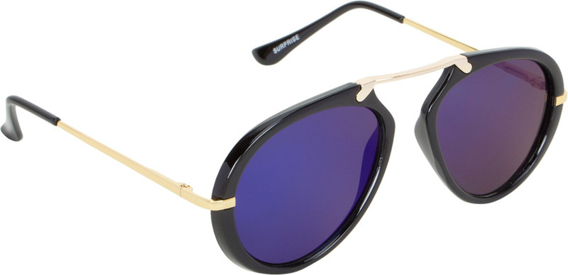 Adine Oval Sunglasses(Blue)