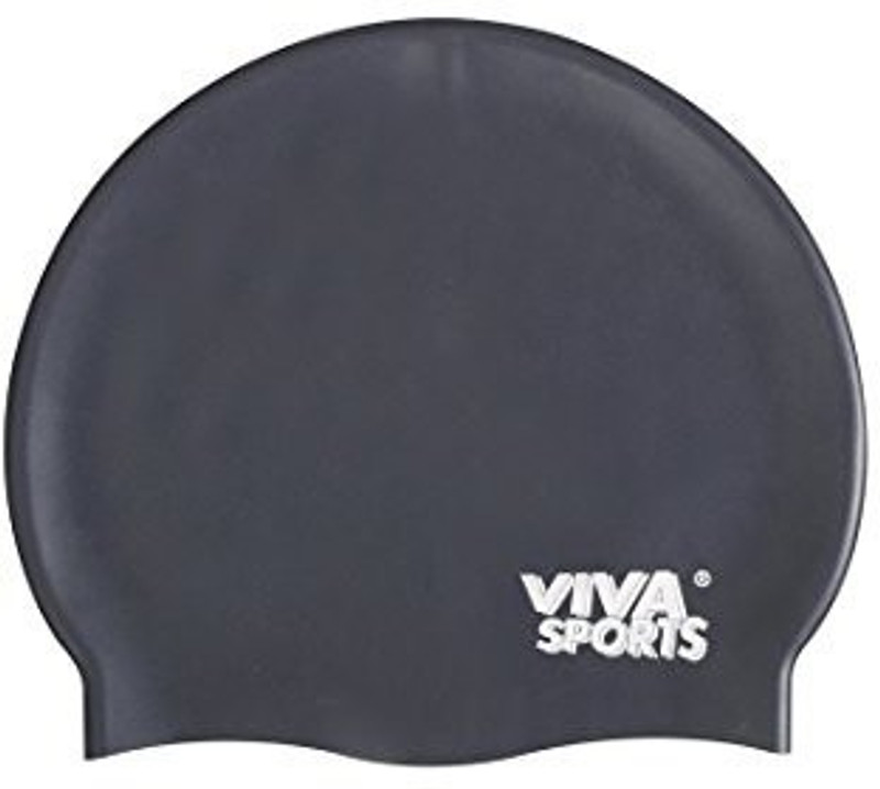Viva Sports SURPLUS-CAP-BLK Swimming Cap(Black, Pack of 1) Viva Sports SURPLUS-CAP-BLK Swimming Cap(Black, Pack of 1)