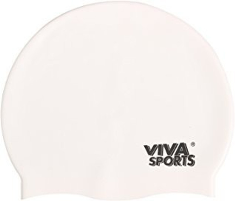 Viva Sports SURPLUS-CAP-WHT Swimming Cap(White, Pack of 1) Viva Sports SURPLUS-CAP-WHT Swimming Cap(White, Pack of 1)