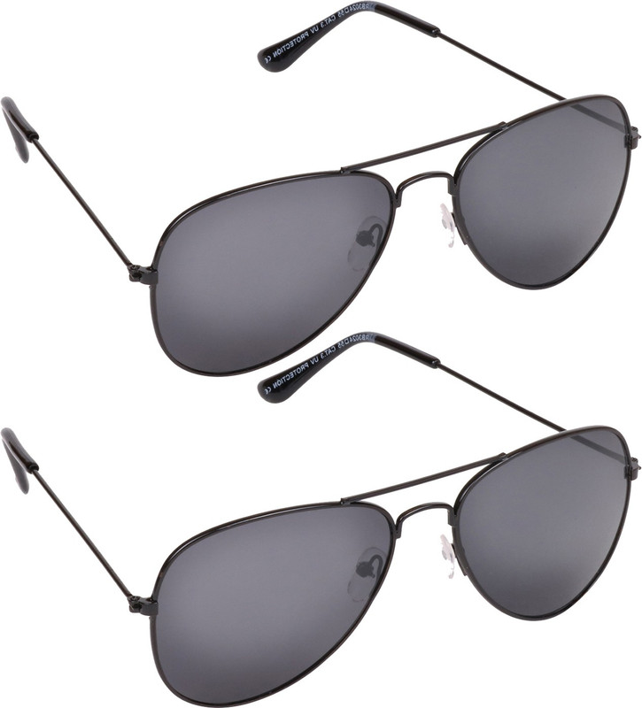 Aligatorr Aviator Sunglasses(Black)