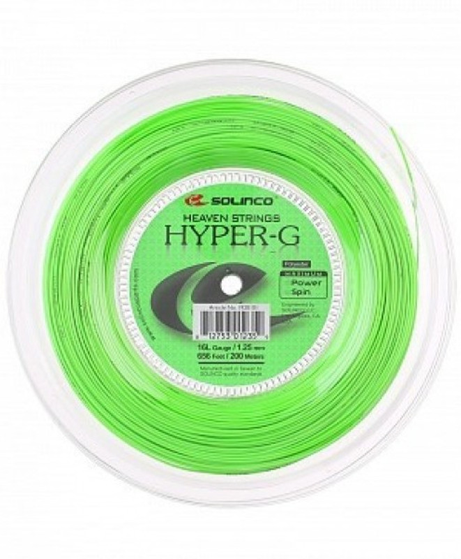 Solinco Hyper G 16L String Reel (200 m) 1.25 Tennis String - 200 m(Green) Solinco Hyper G 16L String Reel (200 m) 1.25 Tennis String - 200 m(Green)