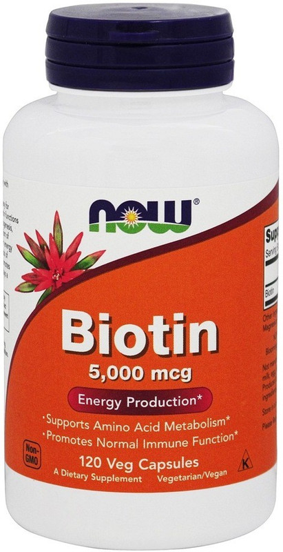 Now Foods NOW BIOTIN 5000 MCG 120 CAPSULES(120 No)