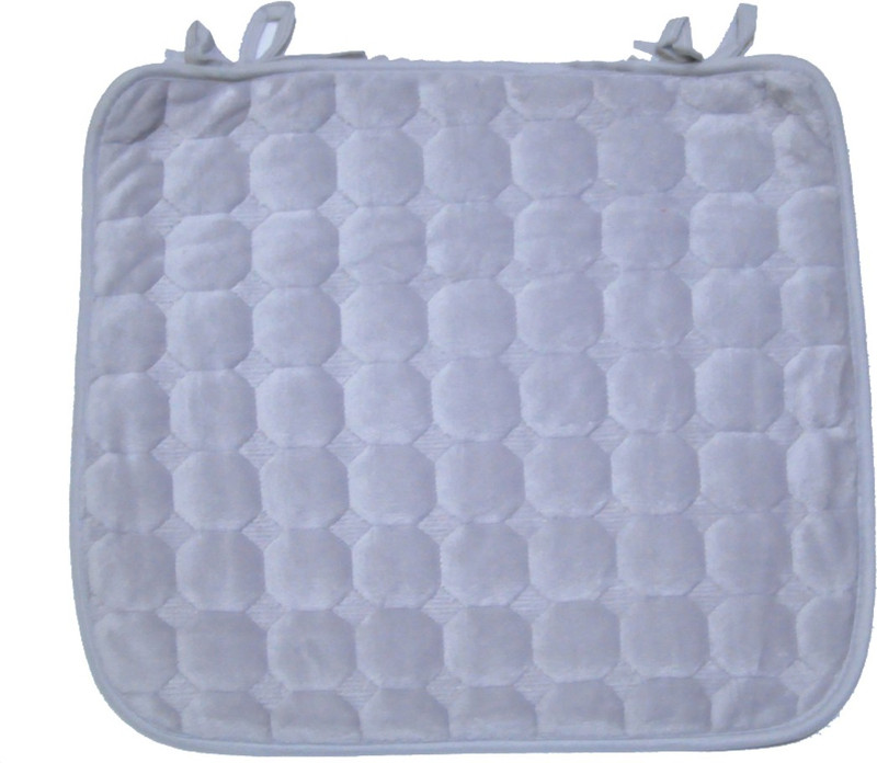 koncepts Microfibre Solid Chair Pad Pack of 1(Grey)