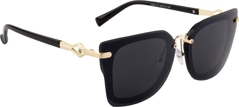 Farenheit Rectangular Sunglasses(Black)