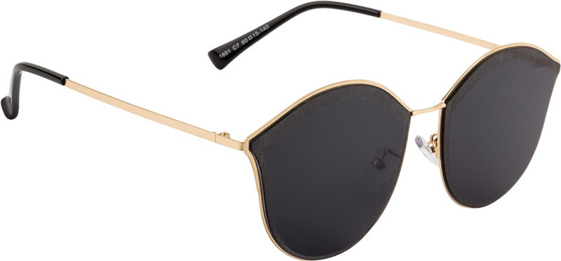 Farenheit Round Sunglasses(Black)