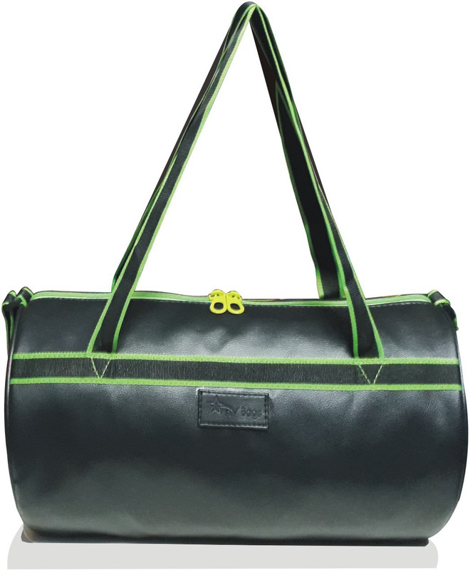 Star NV Bags Faux Leather Bag Gym Bag(Black)