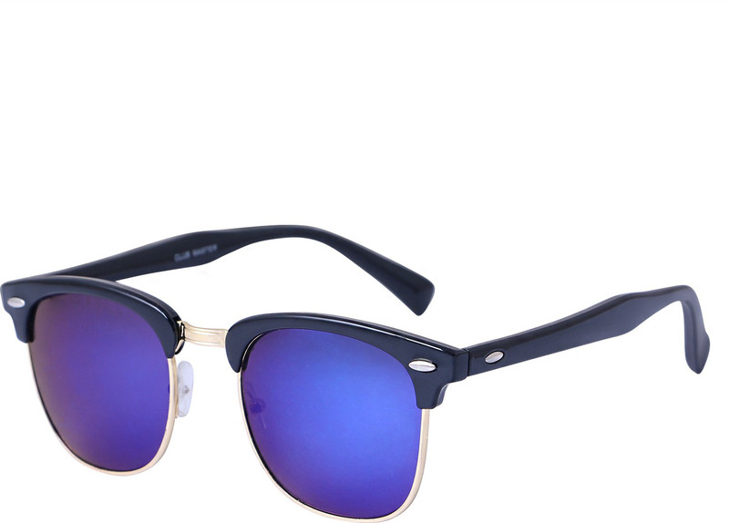 Opticlllusions Clubmaster Sunglasses(Blue)