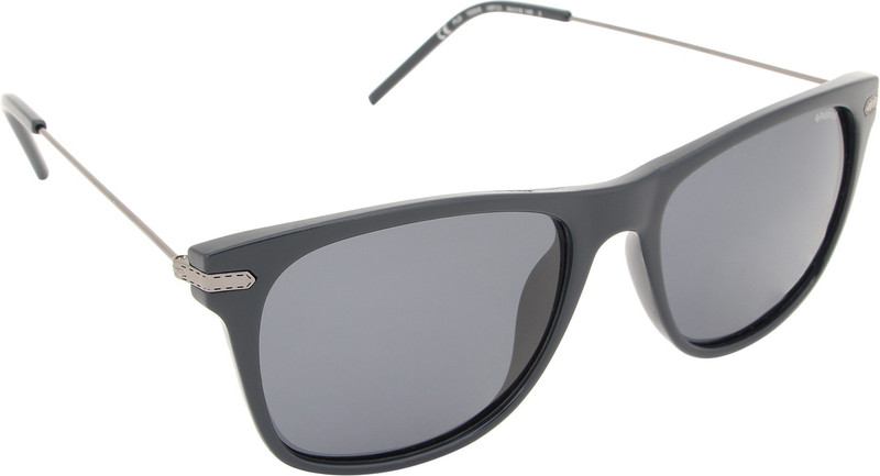 Polaroid Rectangular Sunglasses(Black)
