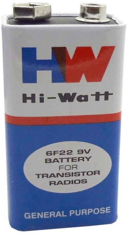 AXEL Pack of 3 HI-WATT, 9V, 6F22M, Zinc Carbon, Long Life, General Purpose, Batteries . Battery(Pack of 3)