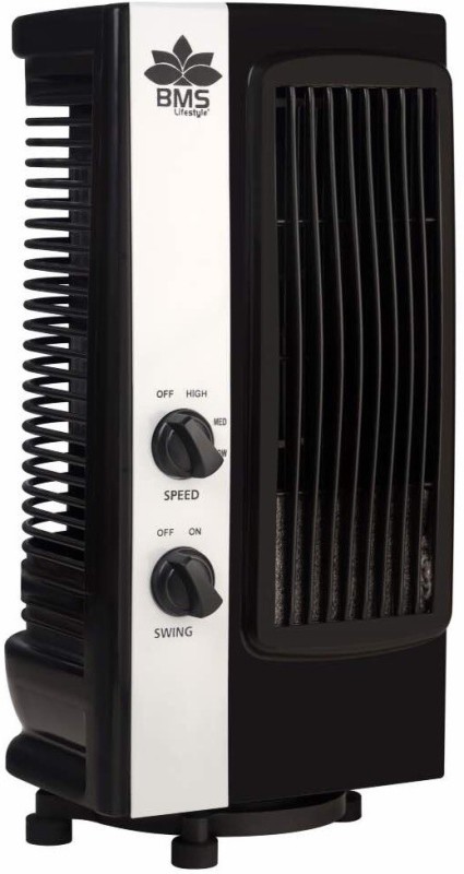 BMS Lifestyle TF-101 Portable Revolving & Oscillating Tower Fan(Black)