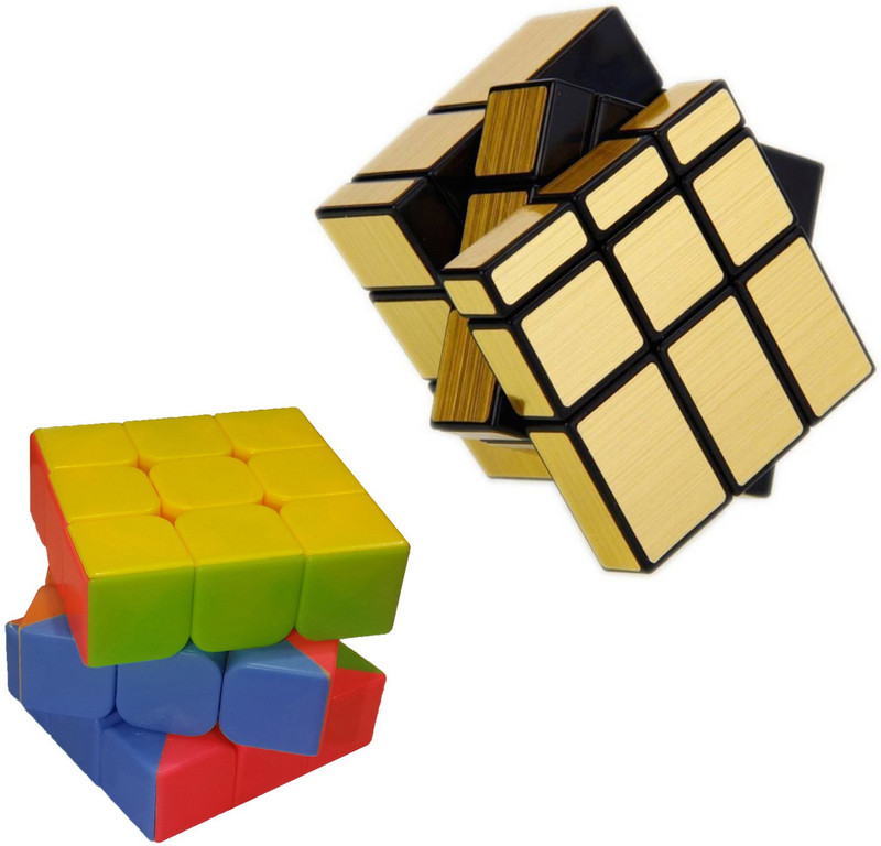 ifrazon HIGH QUALITY MIRROR GOLD AND MAGIC 3X3(2 Pieces)