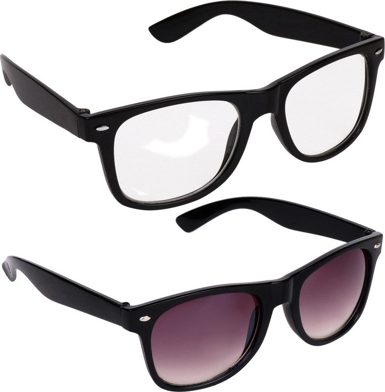 Criba Wayfarer Sunglasses(Clear, Grey) Criba Wayfarer Sunglasses(Clear, Grey)