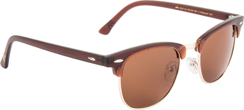 Farenheit Clubmaster Sunglasses(Brown)