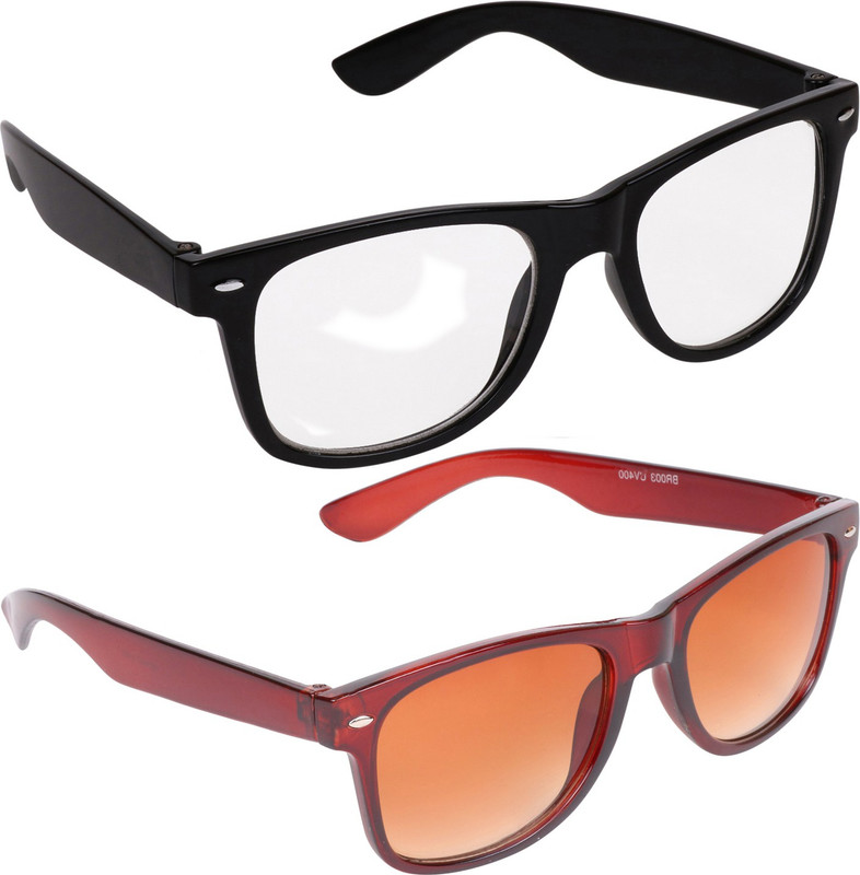 Criba Wayfarer Sunglasses(Clear, Brown) Criba Wayfarer Sunglasses(Clear, Brown)