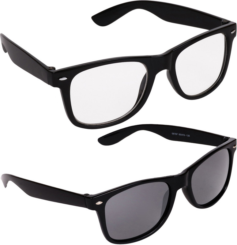 Criba Wayfarer Sunglasses(Black, Clear) Criba Wayfarer Sunglasses(Black, Clear)