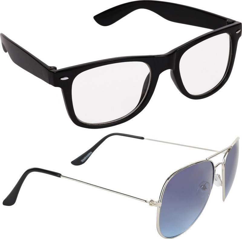 Criba Wayfarer Sunglasses(Clear, Blue) Criba Wayfarer Sunglasses(Clear, Blue)