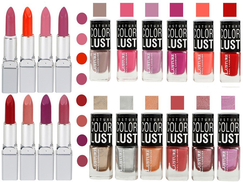 Ramble Lipstick and Nail polish Neon Shades Gift Pack set combo 0006(Set of 20)
