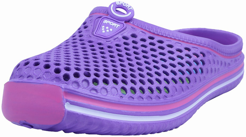 Adorn Women Purple Clogs