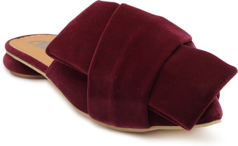Chalk Studio Women Maroon Flats
