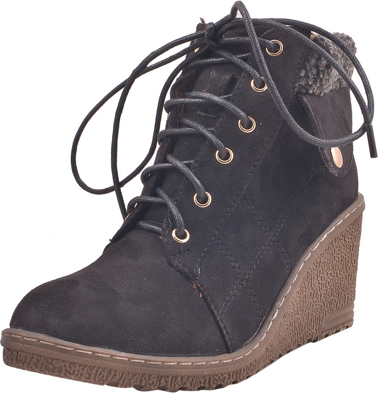 Adorn New Collection Boots For Women(Black)