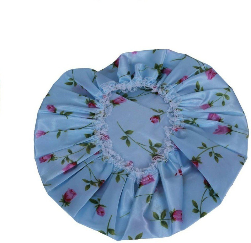 iStore Reusable Waterproof Elastic Printing 3 Pcs Bathing Shower Cap