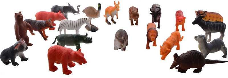 Aarushi Jungle Wild Animals(Multicolor)