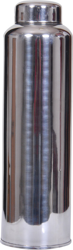 krishna brass gallery Stainless Steel Fridge Water Bottle - 1000 ML 1000 ml Bottle(Pack of 1, Silver)