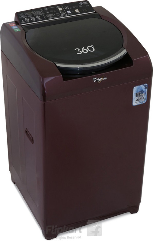 Whirlpool 7.5 kg Fully Automatic Top Load with In-built Heater(360°Bloomwash Ultra 7.5 pearl wine 10ym)