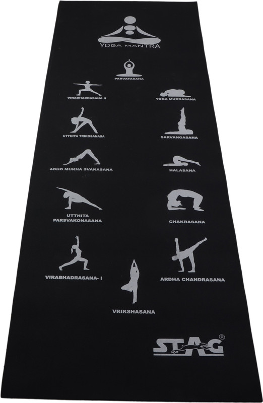 Stag Yoga Mantra ASANA Black 6 mm Yoga Mat