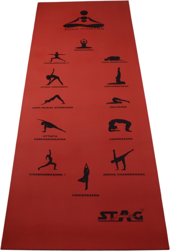 Stag Yoga Mantra ASANA Red 6 mm Yoga Mat