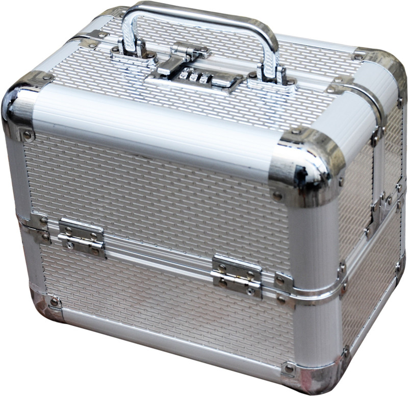 satisfaction Orion to store cosmetic items Vanity Box(Silver)
