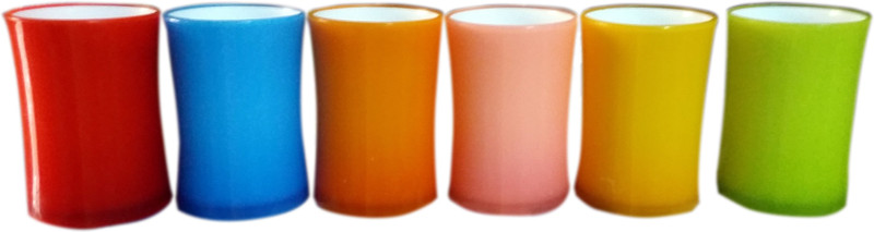 botvel SL05611 Glass Set(Plastic, 200 ml, Multicolor, Pack of 6)